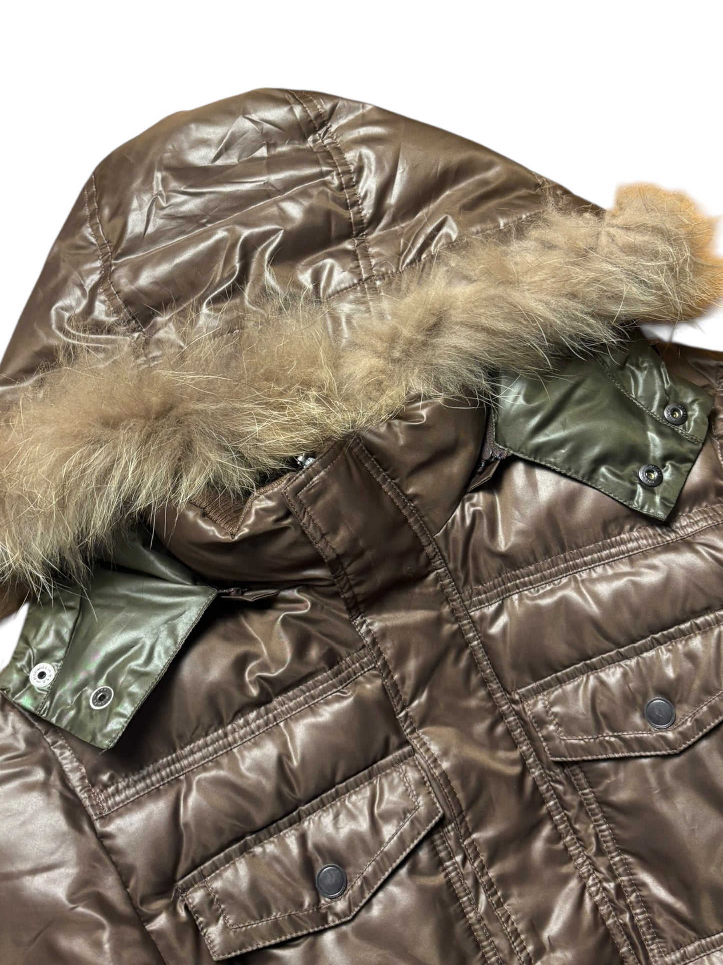 00s Japan Style Fur Hood Jacket (M)