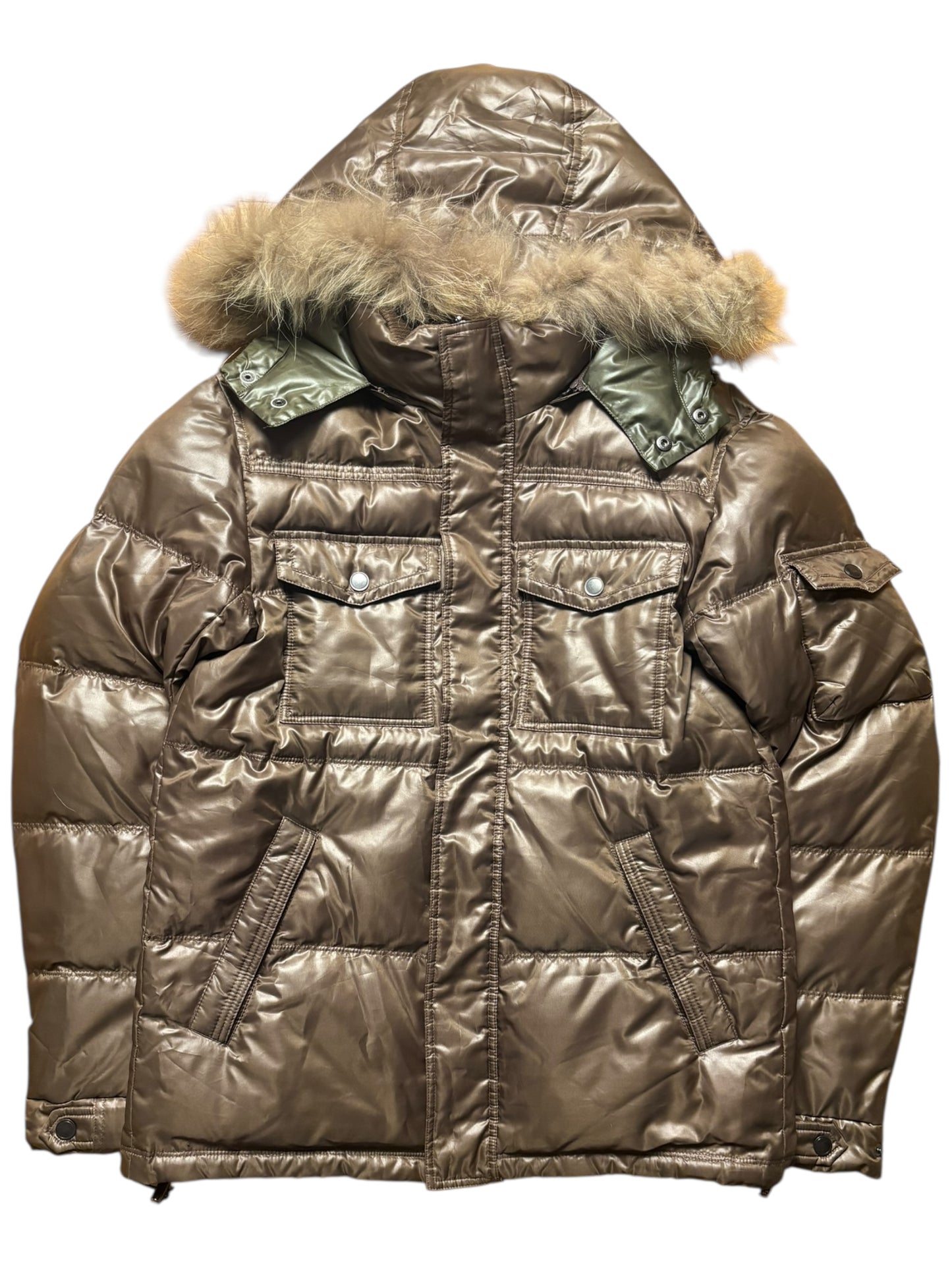 00s Japan Style Fur Hood Jacket (M)